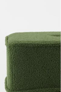 Olivově zelený puf 40x40 cm Kiki - Light & Living