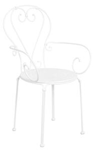 CENTURY Židle s područkami - bílá