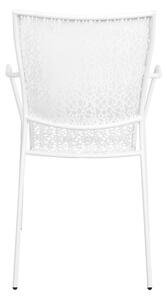 NANCY Židle s područkami - bílá