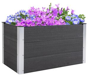 Outsunny Zvedený Záhon z Hliníku, Zahradní Záhon S Studeným Rámem, Květinový Box Odolný Vůči Počasí, Bez Spodní části, Roste Box 100x50x55,5cm pro Ter