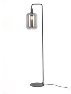 Černá stojací lampa (výška 155 cm) Lekar – Light & Living