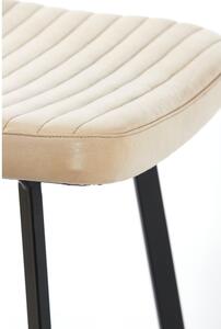 Béžová kožená barová židle 103 cm Masana – Light & Living