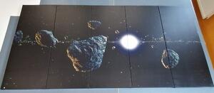 5-dílný obraz meteority