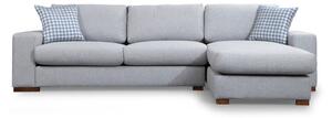 Hanah Home Rohová sedací souprava Loop 290 cm šedá pravá