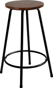 Dřevěná stolička Walnutt, 48 x 48 x 68 cm