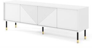 BIM Televizní stolek Woody 4D, 180 cm, bílý mat