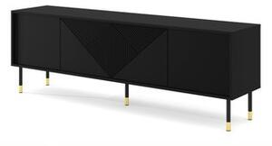 BIM Televizní stolek Woody 4D, 180 cm, černý mat