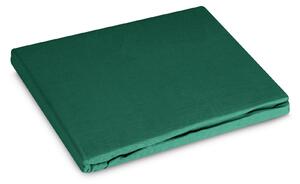 RENFORCÉ PROSTĚRADLO BASIC 100X200 CM TMAVĚZELENÉ