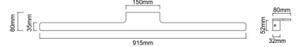 Open Design OR86164 - LED Osv. zrcadla LUCE LED/12W/230V CCT 91,5 cm IP44 černá