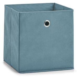 Zeller Látkový úložný box kouřově modrý 28x28x28 cm