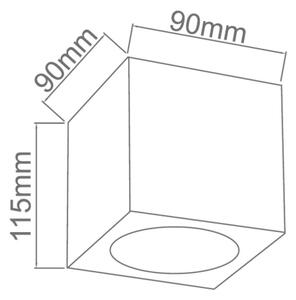Open Design OR86300 - Bodové svítidlo CUBO 1xG9/8W/230V černá/rose gold