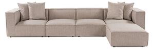 Hanah Home Rohová sedací souprava Sora 430 cm pískově béžová pravá