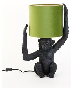 Zeleno-černá stolní lampa (výška 51 cm) Monkey – Light & Living