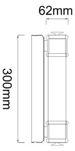 Open Design OR85280 - LED Osvětlení zrcadla OMI LED/7W/230V 30 cm IP44 černá