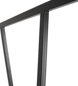 Nordic Design Černý kovový stojací věšák Yako 173 x 100 cm