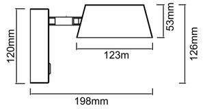 Open Design OR86522 - LED Nástěnná lampa TIMO LED/6W/230V 3000/4500/6500K černá