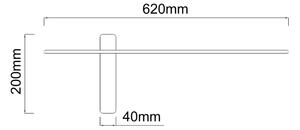 Open Design OR85082 - LED Nástěnné svítidlo BENE LED/7W/230V 62 cm zlatá