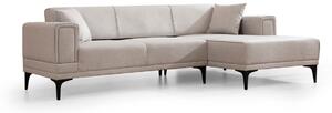 Hanah Home Rohová sedací souprava Horizon 250 cm ecru pravá