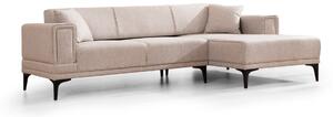 Hanah Home Rohová sedací souprava Horizon 250 cm světle hnědá pravá