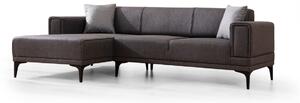 Hanah Home Rohová sedací souprava Horizon 250 cm tmavě šedá levá