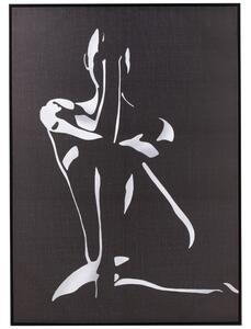Černý obraz J-line Lorna 143 x 102 cm