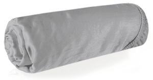 MAKOSATENOVÉ PROSTĚRADLO NOVA3 100X200 CM STŘÍBRNÉ