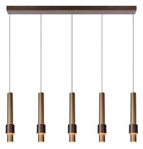 Lucide 24402/30/96 -LED Stmívatelný lustr na lanku MARGARY 5xLED/4,2W/230V mosaz