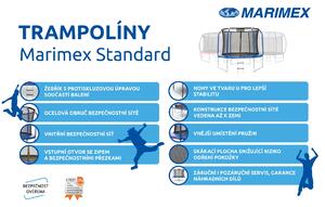 Marimex Standard 244 cm + vnitřní ochranná síť + žebřík