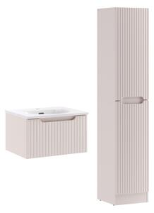 Comad Koupelnová sestava Nova Cashmere Sky I se zápustným umyvadlem a skříňkami 50 cm kašmírová