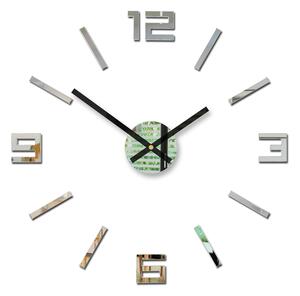 Moderní nástěnné hodiny ARABIC MIRROR (nalepovací hodiny na stěnu)