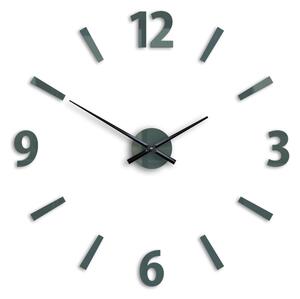 Moderní nástěnné hodiny KLAUS GRAY (nalepovací hodiny na stěnu)