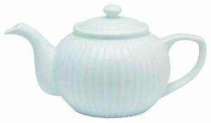 Porcelánová konvička na čaj světle modrá