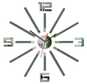 Moderní nástěnné hodiny SHEEN GRAY (nalepovací hodiny na stěnu)