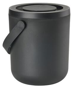 Zone Denmark Černý plastový odpadkový koš Circular 3 l