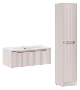 Comad Koupelnová sestava Nova Cashmere I se zápustným umyvadlem a skříňkami 80 cm kašmírová