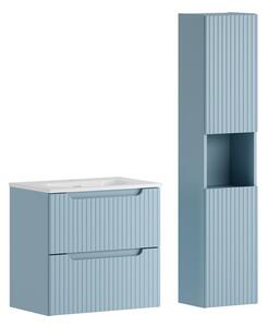 Comad Koupelnová sestava Nova Denim se zápustným umyvadlem a skříňkami 60 cm modrá