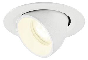 BIG WHITE SLV NUMINOS GIMBLE XS Stropní vestavné svítidlo, 4000 K, 55°, IP20, kulaté, bílé 1010078