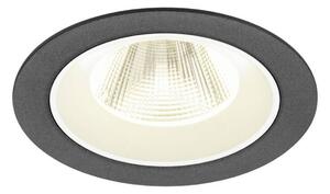 BIG WHITE SLV NUMINOS M Stropní vestavné svítidlo, 4000 K, 20°, IP20, kulaté, černé / bílé 1009632
