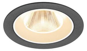 BIG WHITE SLV NUMINOS M Stropní vestavné svítidlo, 2700 K, 20°, IP20, kulaté, černé / bílé 1009596