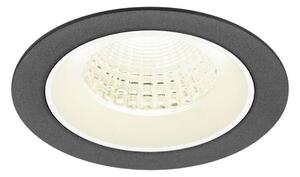 BIG WHITE SLV NUMINOS M Stropní vestavné svítidlo, 4000 K, 55°, IP20, kulaté, černé / bílé 1009638