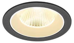 BIG WHITE SLV NUMINOS L Stropní vestavné svítidlo, 3000 K, 40°, IP20, kulaté, černé / bílé 1009778