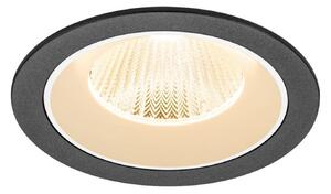 BIG WHITE SLV NUMINOS L Stropní vestavné svítidlo, 2700 K, 40°, IP20, kulaté, černé / bílé 1009760