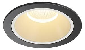 BIG WHITE SLV NUMINOS XL Stropní vestavné svítidlo, 3000 K, 40°, IP20, kulaté, černé / bílé 1009940