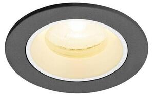 BIG WHITE SLV NUMINOS XS Stropní vestavné svítidlo, 3000 K, 20°, IP20, kulaté, černé / bílé 1009290