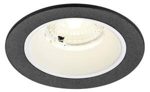 BIG WHITE SLV NUMINOS S Stropní vestavné svítidlo, 4000 K, 40°, IP20, kulaté, černé / bílé 1009473