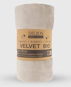 Dilios Velvet BIO deka Barva: taupe - šedobéžová, Rozměr: 130 x 170 cm
