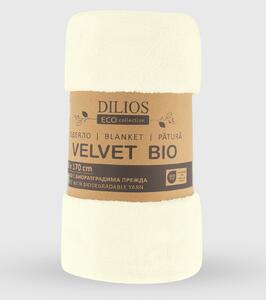 Dilios Velvet BIO deka Barva: ecru - krémová, Rozměr: 130 x 170 cm