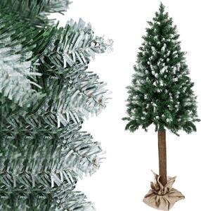 Ruhhy Umělý Vánoční stromek s imitací sněhu, zelený, 180 cm, materiál: kov + dřevo + plast