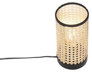Rustikální stolní lampa z ratanu - Kata