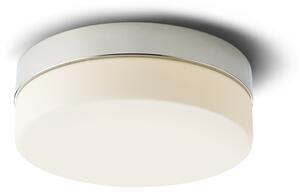 Stropní koupelnové LED svítidlo Awe 14W, 3000K, 580lm, IP44, Ø230, opálové sklo/chrom